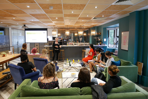 Calandra Balfour running a group workshop