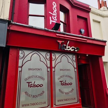 The Taboo shop front in Brighton