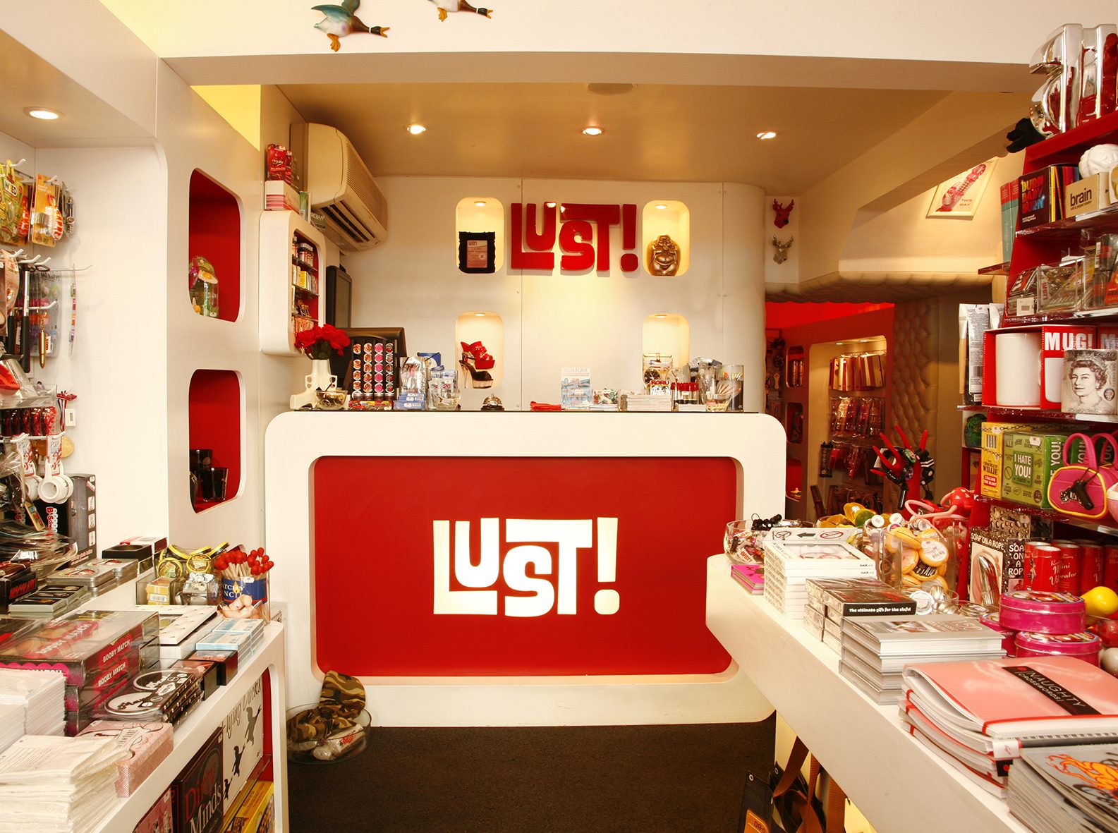 Inside the Lust shop in Brighton