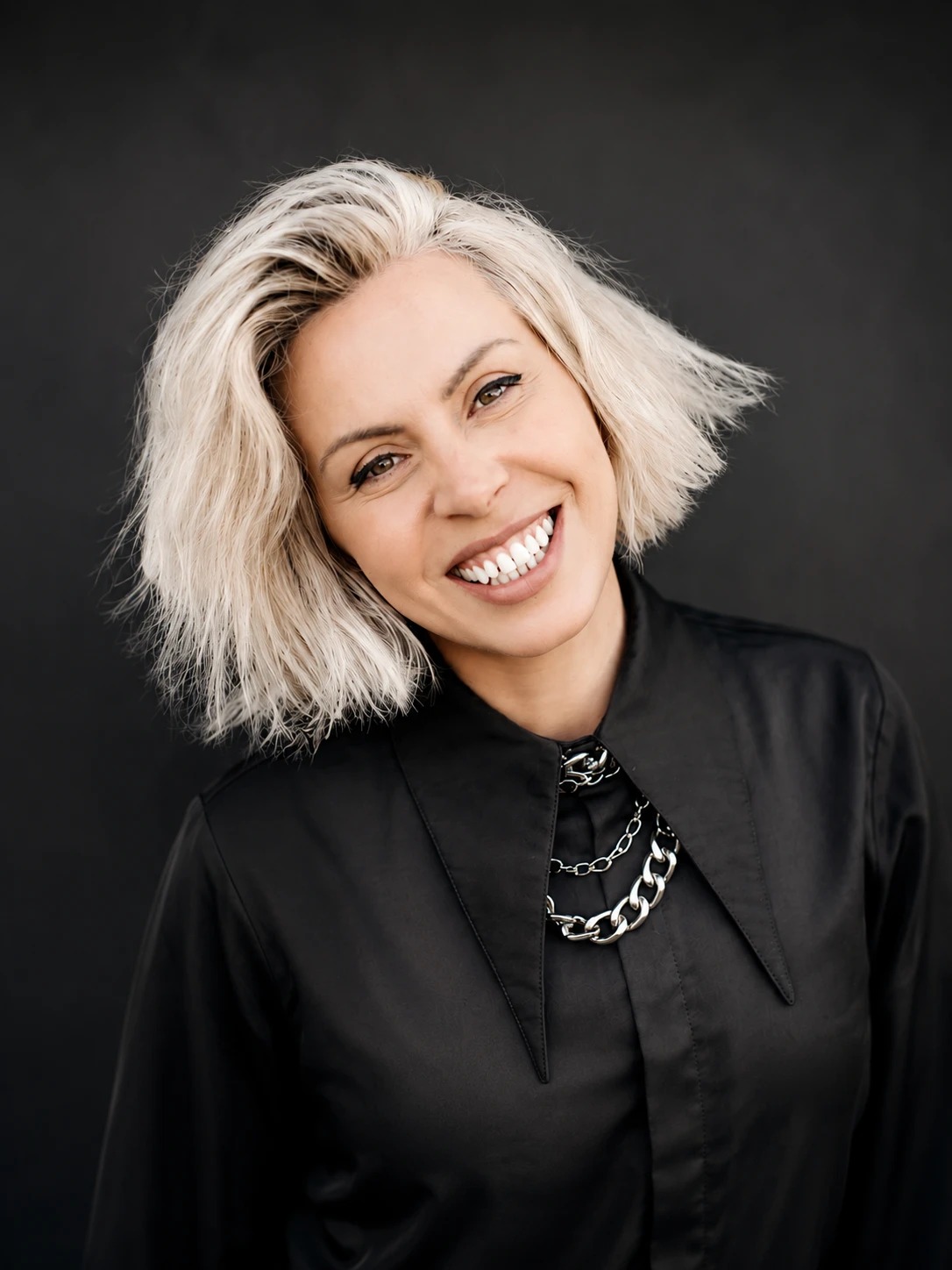 Calandra Balfour, studio headshot
